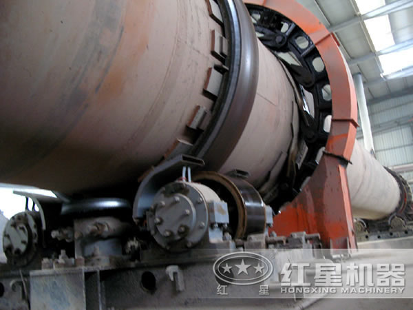 硅藻土回轉窯生產現場