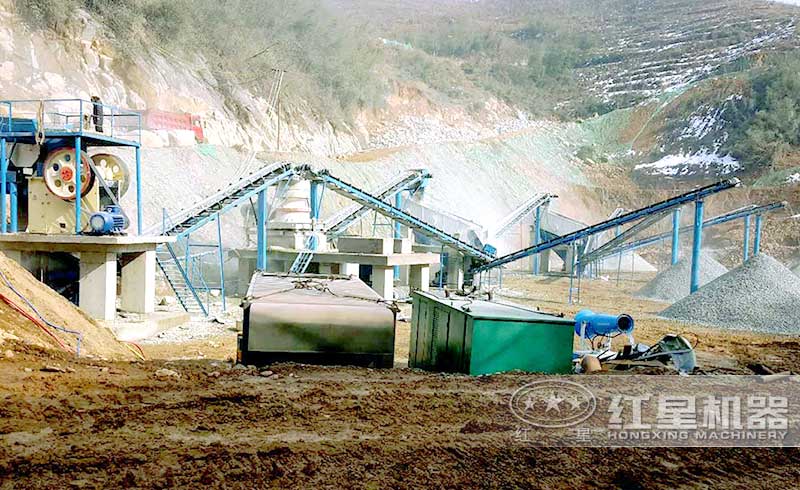 圓錐破破碎硬石灰石現(xiàn)場