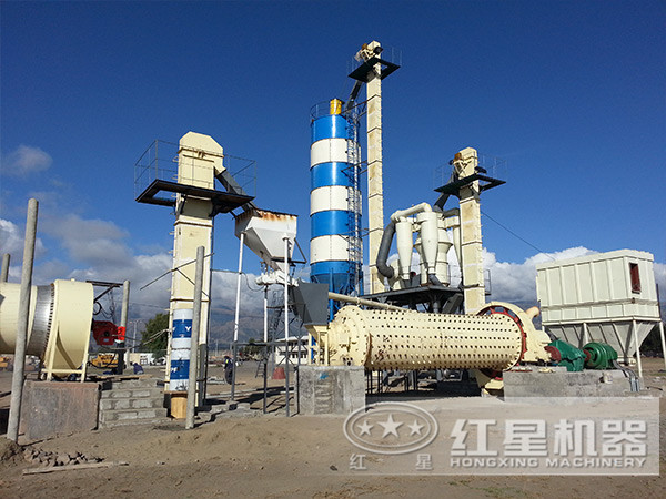 球磨機工作現場圖