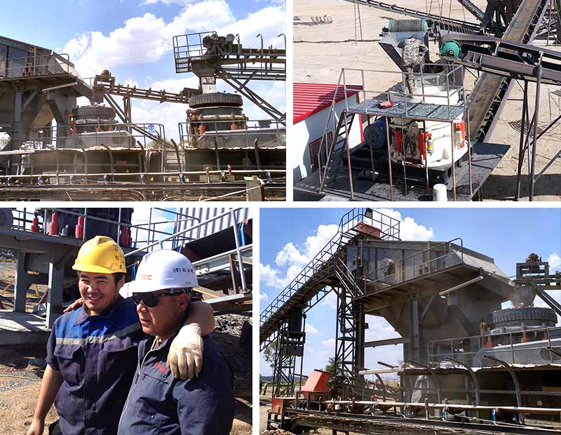 碎石生產線現場