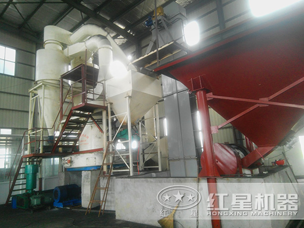 粉煤灰的磨機構成展示