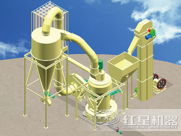 德版超細磨粉機3D圖