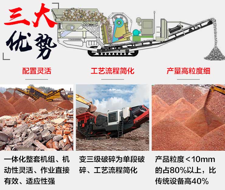 建筑垃圾移動碎石機優勢