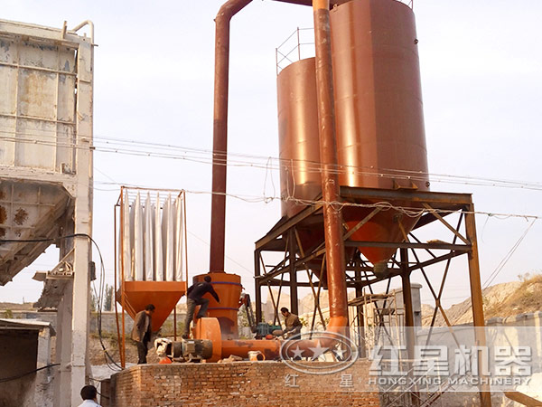 實拍礦渣磨粉現場圖