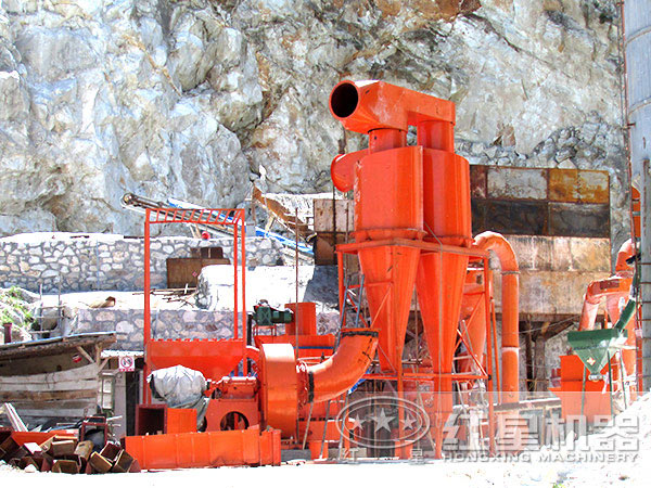 實拍礦渣磨粉作業現場二