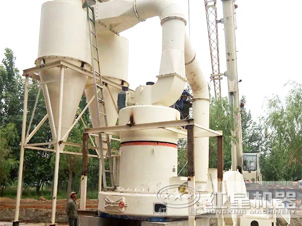 輝綠巖磨粉生產線現場