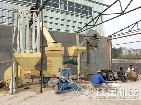 鉀長石磨粉現場