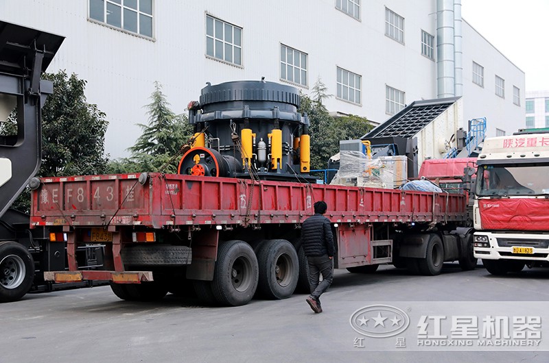 渣土粉碎設備發貨現場圖