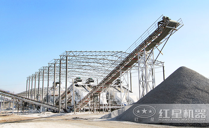 風化砂制砂現場