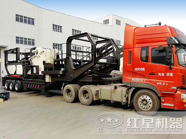 移動煤矸石破碎機發貨圖