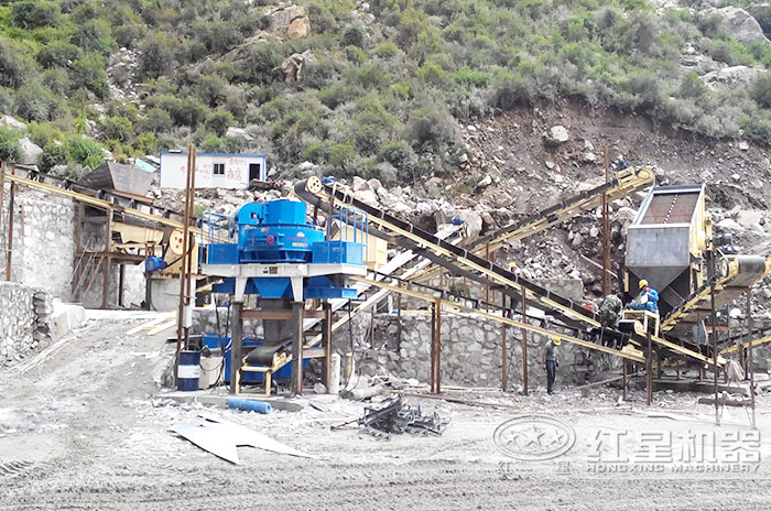 固定式石頭磨沙機生產線