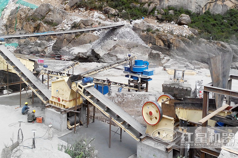 制沙成套設備作業現場