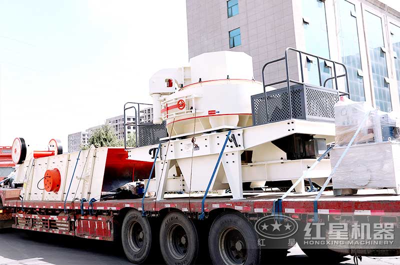 時產100噸的鋼渣制砂機發貨