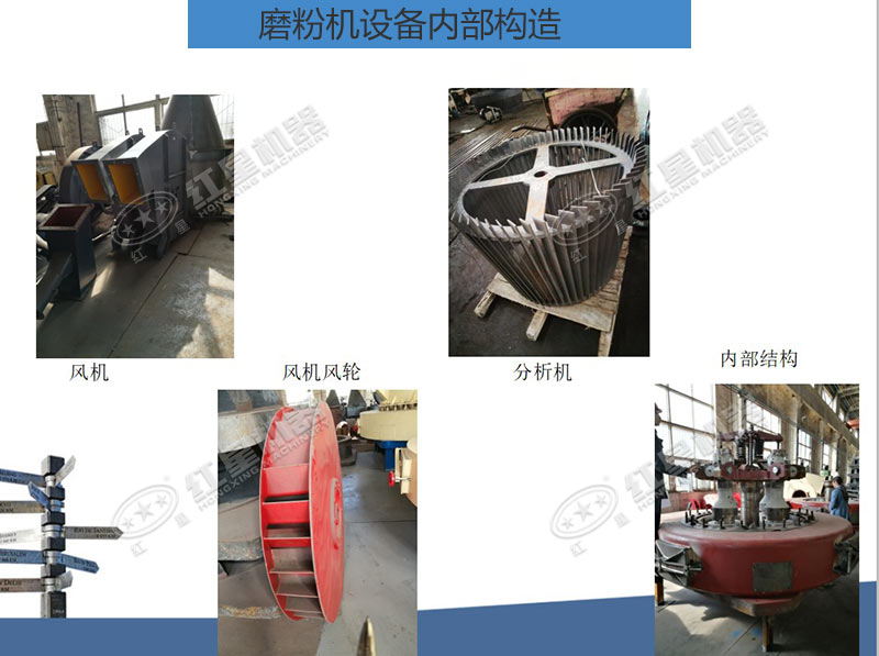 325目鈦白粉磨粉機設備內部構造