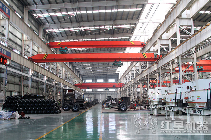 紅星機器制沙子機生產車間