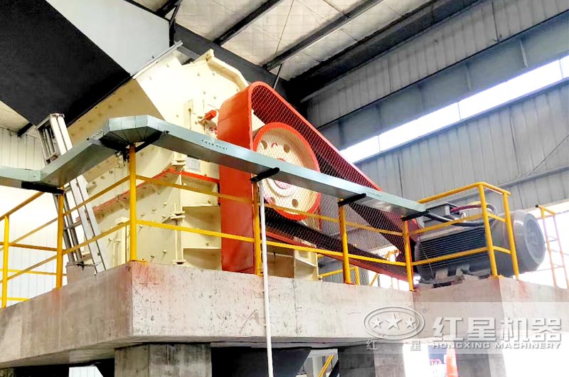 廣西時產10噸青石制砂生產線現場