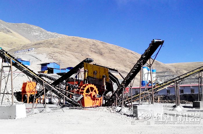 洗砂機作業現場