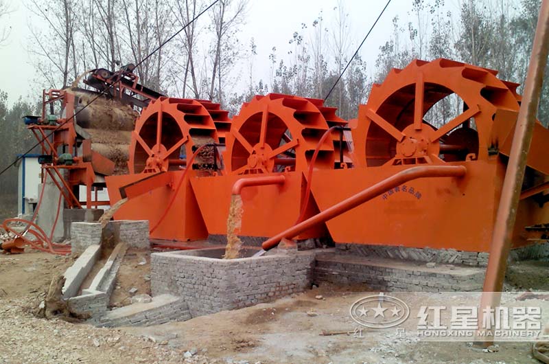 洗沙機設備現場