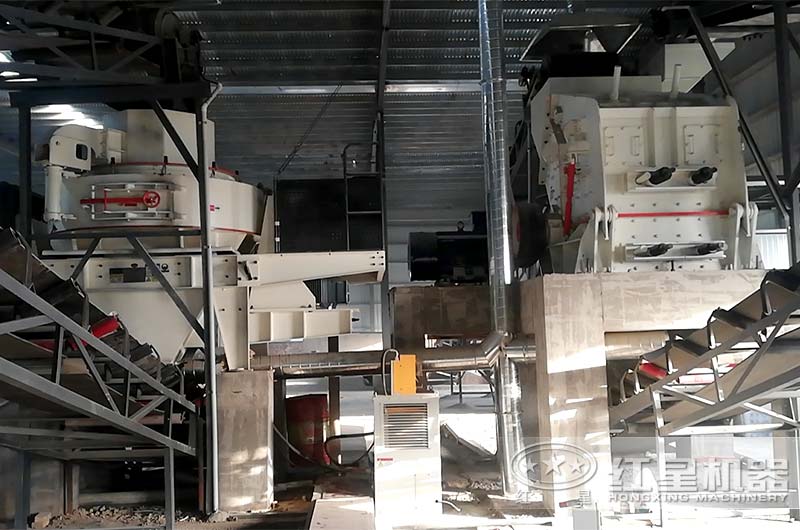 反擊破碎機制砂現場